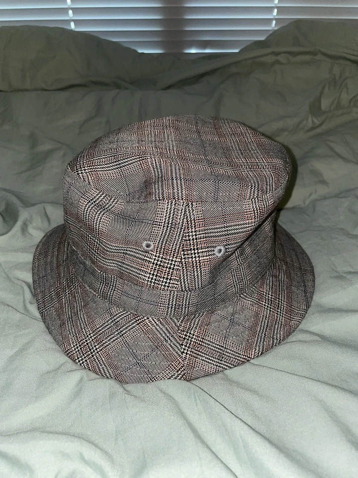 Stussy English Plaid Cotton Bucket Hat, RARE, NEW - LG/XL - Image 3 of 4