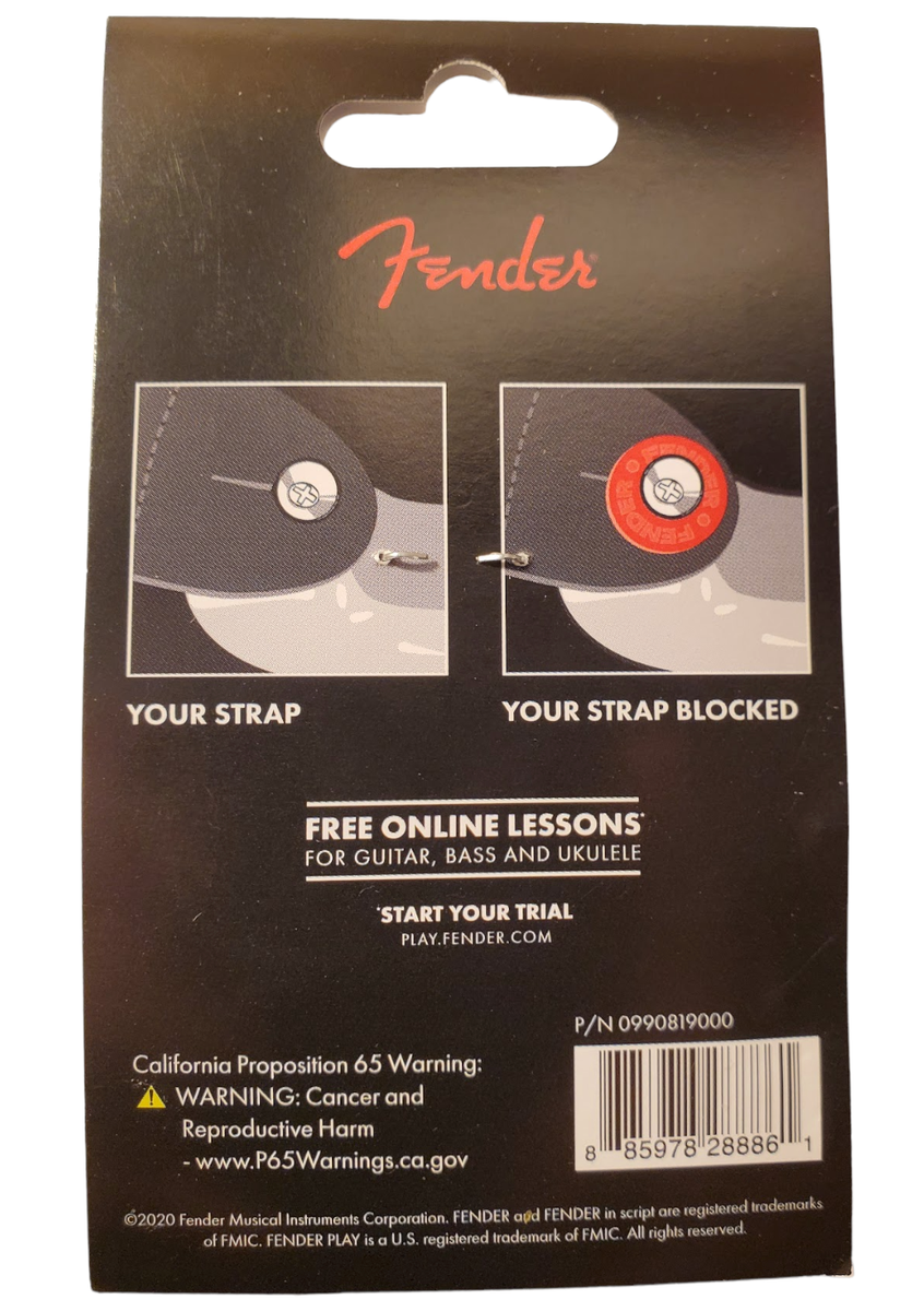 New 4 Blocks Fender Strap Locking System - 0990819000 - Red