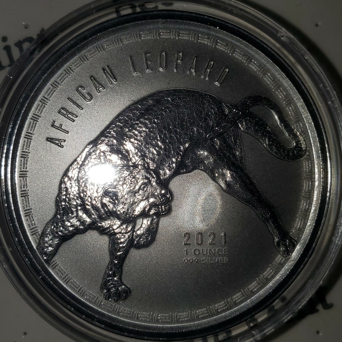 2021 Ghana African Big Cat Leopard 1 oz .999 Fine Silver Coin ONLY