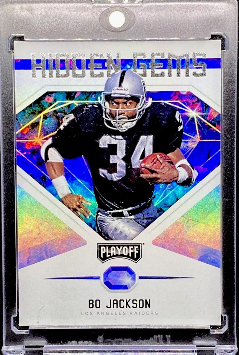 bo jackson rare cards Bo Jackson RARE HOLO FOIL REFRACTOR INVESTMENT CARD SSP PANINI RAIDERS