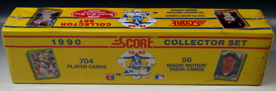 1990 SCORE BASEBALL THE OFFICIAL SEALED 704 CARDS BOX COMPLETE SET NIB