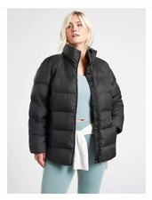 Athleta Downtown Puffer Jacket Coat Down Quilted Winter Black Plus Size 2x 18 20