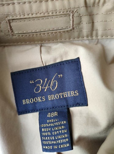 Brooks Brothers raincoat/mac men's light brown sizes 42, 44, 46, 48R running big - Picture 13 of 14