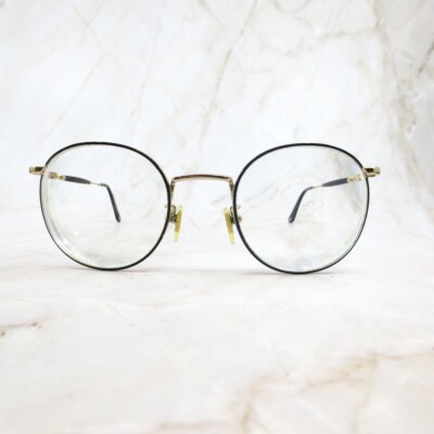 Police Eyeglasses Frame VPLD79K Col.0301 Unisex Black Gold Police Eyeglasses Frame VPLD79K Col.0301 Unisex Black Gold