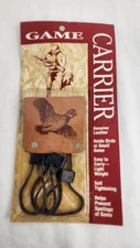 Self Tightening Leather Game Carrier - Small, New in Package, Vintage, Brown