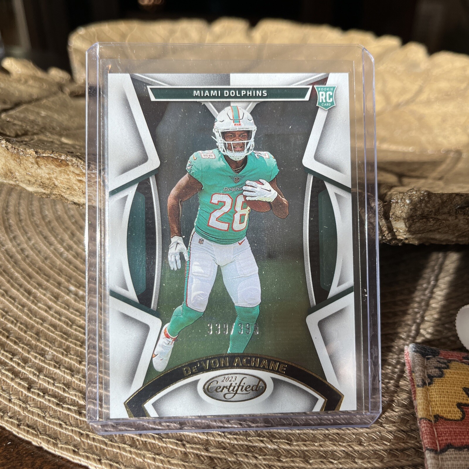 2023 Panini Certified - Rookies #160 De'Von Achane /399 (RC)