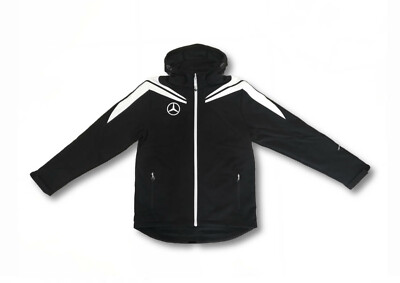 MERCEDES Herren Softshell Jacke Outdoor Jacket Kapuze wasserresistent Gr. S / 46
