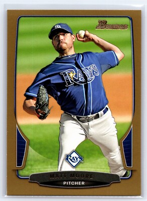 2014 Topps - #588 Matt Moore Gold Tampa Bays Rays