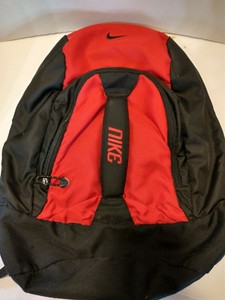 red and black nike bag