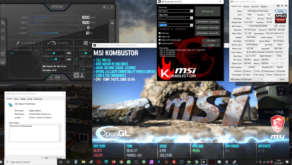 Superb & Fast! XFX AMD Radeon R9 280x GPU 3GB Graphics Video Gaming Card - Image 2 of 4