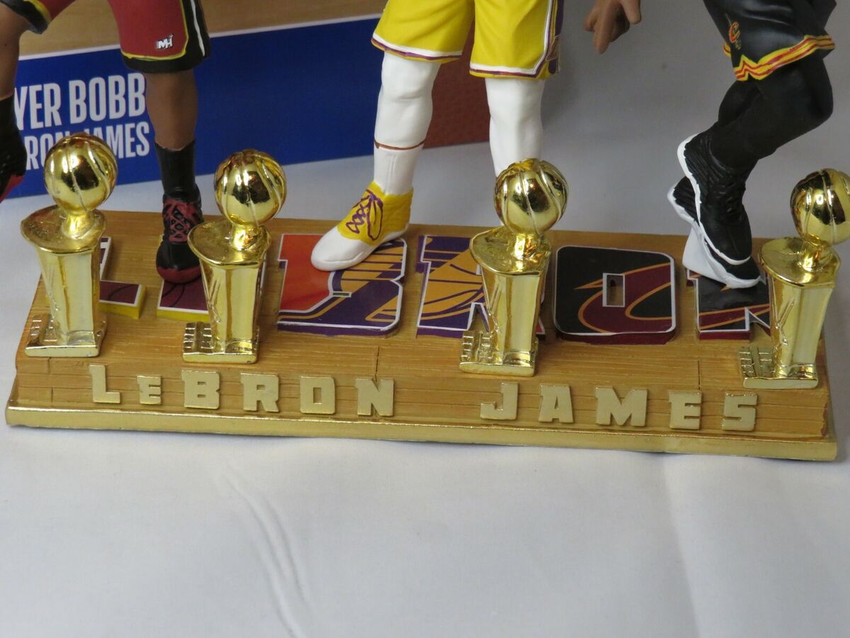 LEBRON JAMES Los Angeles Lakers 4X Champion Bobblehead Cavaliers