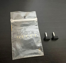Authentic GUCCI Italy Black Stiletto Heel Replacement Tips BRAND NEW