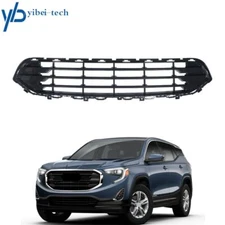 For GMC Terrain 2018-2021 Black Grill Front Plastic Bumper Lower Bottom Grille