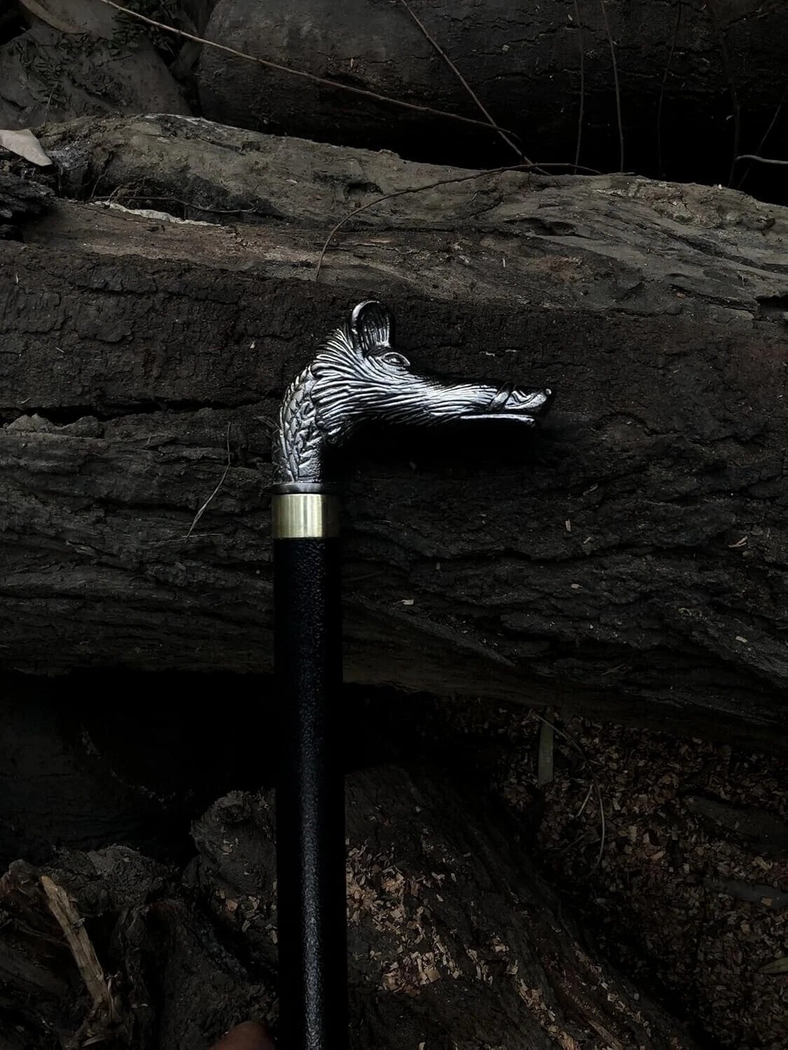 Bastón para caminar hecho a mano - Espadas maestras, regalo de cumpleaños personalizado para anciano.