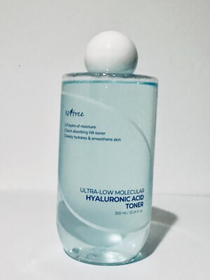ISNTREE Ultra Low Molecular Hyaluronic Acid Toner  Vegan- 300ml Hydration Toner