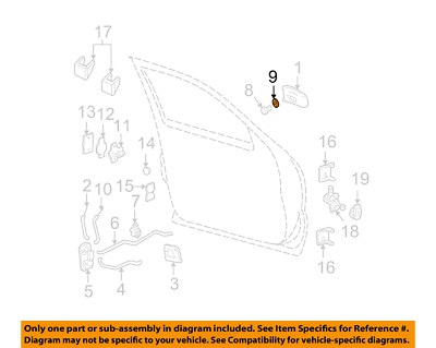 GM OEM Front Door-Lock Cylinder Gasket 4587931