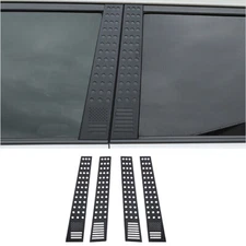 Black Window B pillar Post Protector Decor Cover Trim For 4Runner 2010+ USA Flag