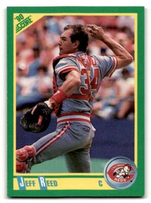 1990 Score #147 Jeff Reed Cincinnati Reds Baseball Cards EX/NM ID:55187 ...