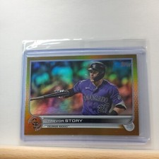 2022 TOPPS Series 1 Baseball Trevor Story base GOLD Foil/HOLO card # 260