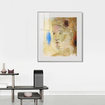 Framed Canvas Art 1923 Visage de femme by Pablo Picasso Wall Art Decorations