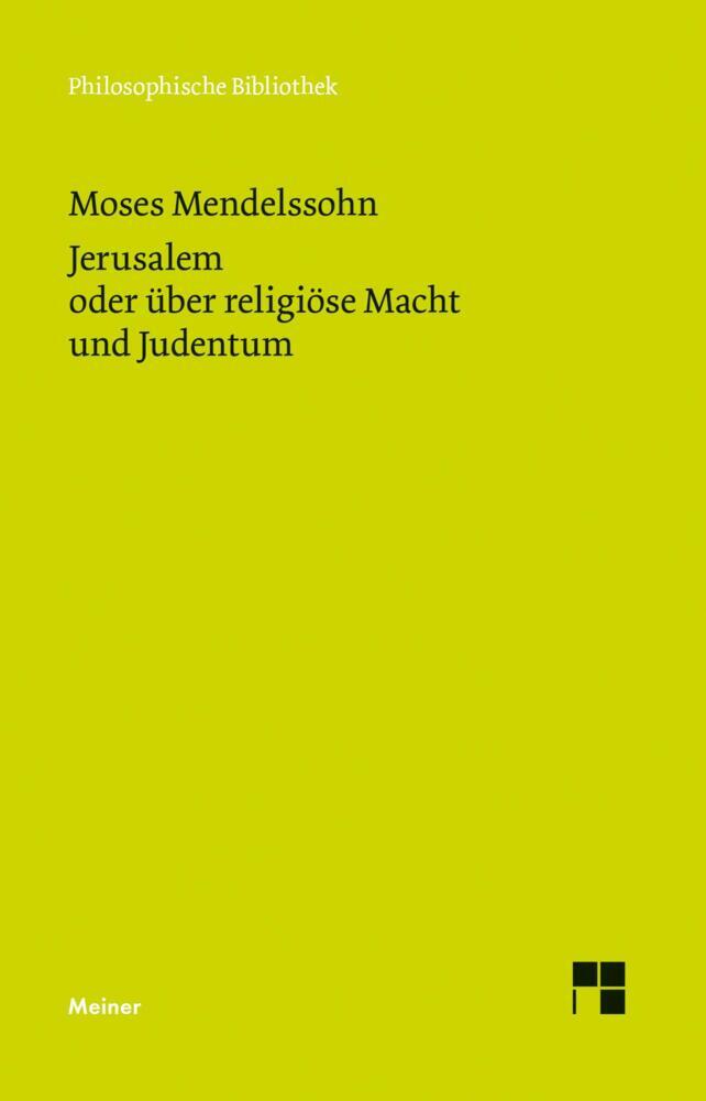 Thumbnail - Jerusalem Oder Über Religiöse Macht Und Judentum - Moses Mendelssohn