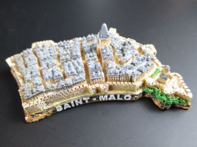 Saint Malo Bretagne Stadtansicht Monument,10 cm Poly Modell ,Frankreich,Neu