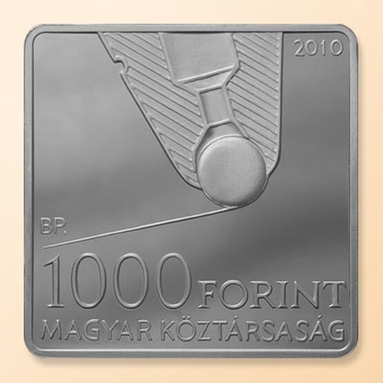 Hungary 1000 forint 2010 Bíró László József Ballpoint Pen Square