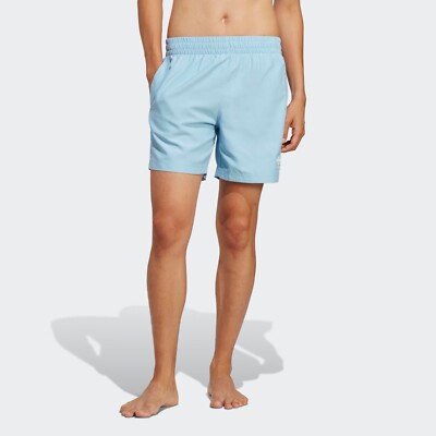 NWT Men's Adidas Adicolor Essentials Solid Swim Shorts L MSRP