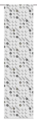 Flächenvorhang Schiebevorhang digital bedruckt 60x245cm 3D Punkte grau modern - Bild 1 von 2