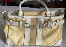 Coach Yellow Optic C Handbag - Pre Owned