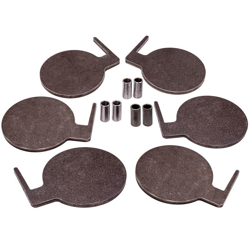 6"x 3/8" AR500 Steel Shooting Range Targets Target Tree Metal Paddles W/ Tubes
