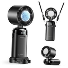 Handheld Portable Turbo Fan with Ice Cooler, Powerful 21000 RPM, Speed 1 Black