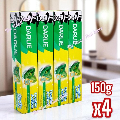Darlie Double Action Toothpaste Two Mint Powers 150 gram Pack of 4