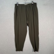 Babaton Size Small Olive Green Jogger Pants w/ Elastic Waistband  Cuffed Hem