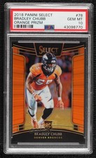 2018 Panini Select Concourse Orange Prizm 32/49 Bradley Chubb PSA 10 GEM MT 08gd