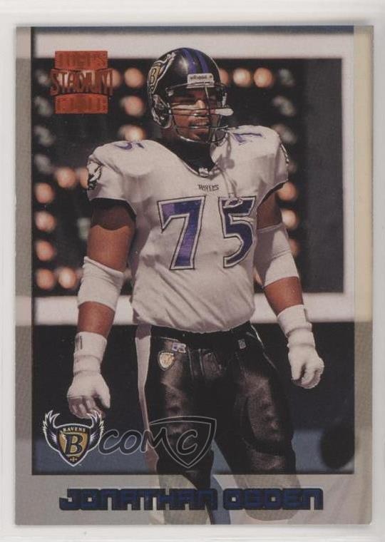 1996 Topps Stadium Club Jonathan Ogden #339 Rookie RC HOF fm0
