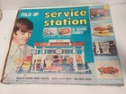 Old Kresge Co. Esso Fold Up Service Station in Box W/ Friction Gas Pump — photo 2
