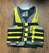 Body Glove Torque2 Adult Size Small Black  Yellow Boating Life Jacket