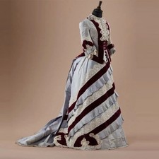 Historical Duchess Wedding Dress Victorian Edwardian Manor Noble Bridal Gowns