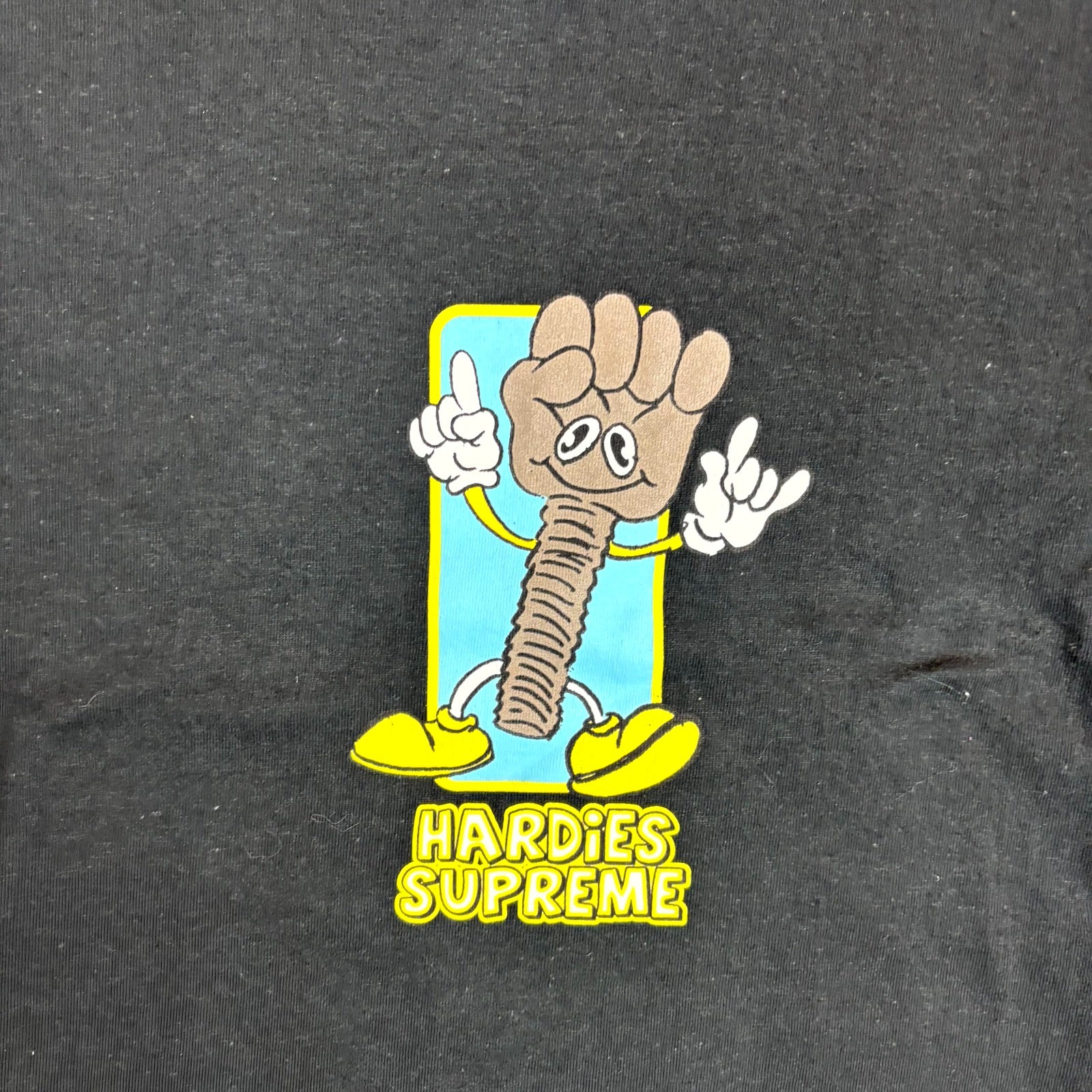 Supreme Hardies Bolt Tee 2XL Black Hardies Hardware Graphic T-Shirt Mens New thumbnail 3