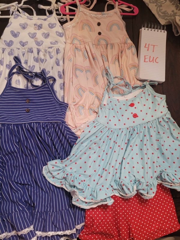 Jane and Jo Lot of 4 Dresses 4t Girls
