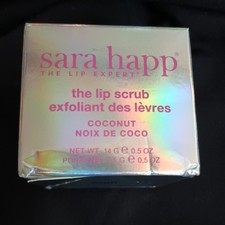 Sara Happ The Lip Expert the lip scrub Coconut -0.5oz/.14g new 30 uses