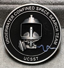 Metropolitan Police Marine Policing Unit Confined Space Challenge Coin 44mm