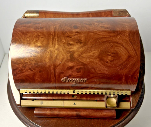 Discgear Marble Faux Burlwood 50 CD DVD Selector Rolodex Style Storage Case Box