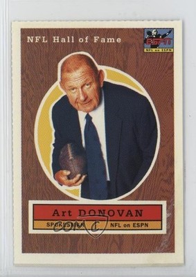 1995 ESPN NFL Gameday/NFL Primetime Sheet Singles Art Donovan #70 HOF n1u