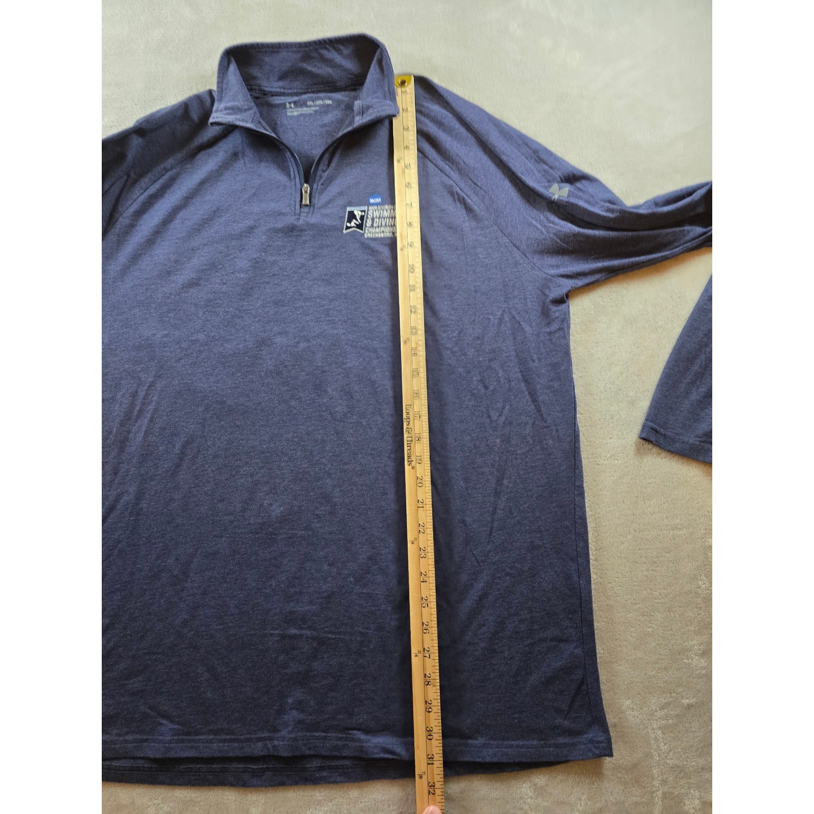 Under Armour Quarter Zip Mens XXL Blue NCAA 2020 Swimming Diving Championships thumbnail 6