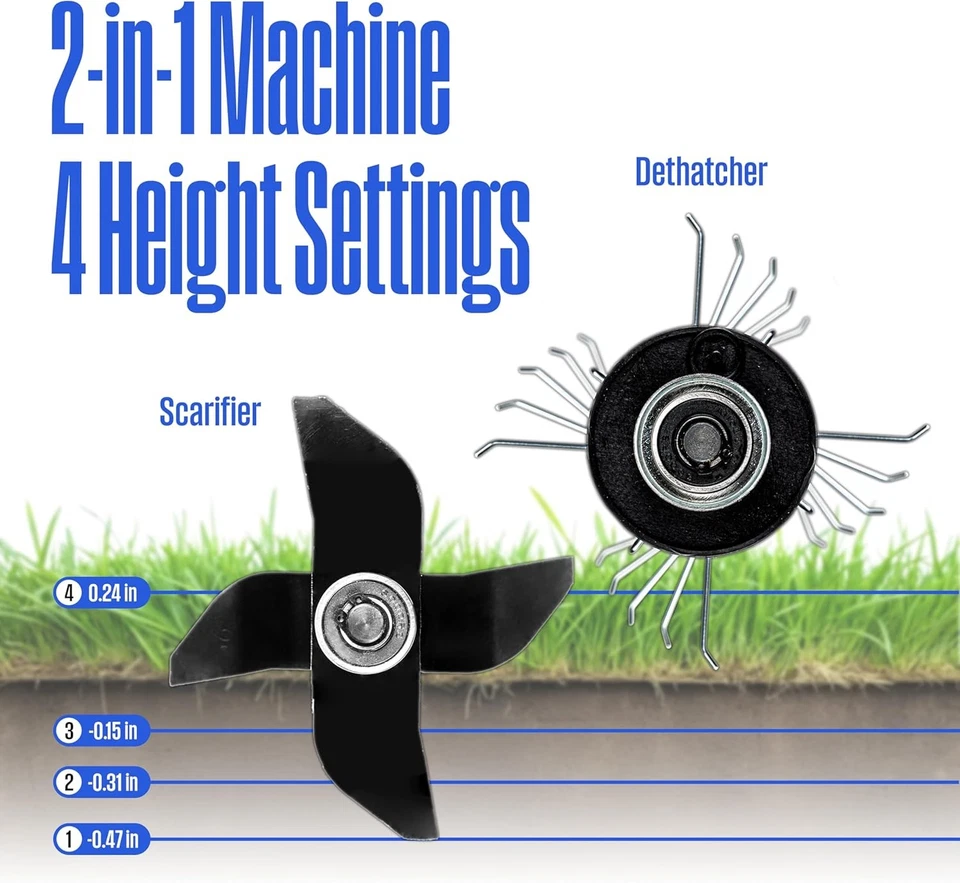 Westinghouse 13 pulgadas 12 amperios 2 en 1 recogedor eléctrico con cable y aireador con 8 Foto 3 de 4