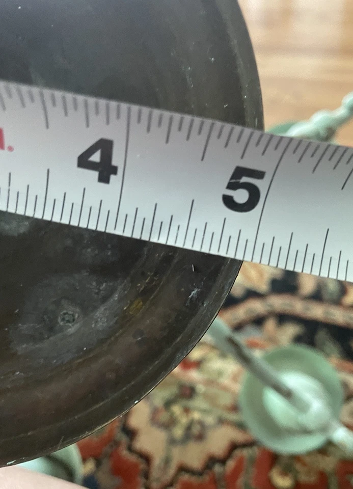 ¿Tole de metal latón? CANDELABRO Luz PATINA VINTAGE Francés Cottagecore Shabby Chic Foto 4 de 4