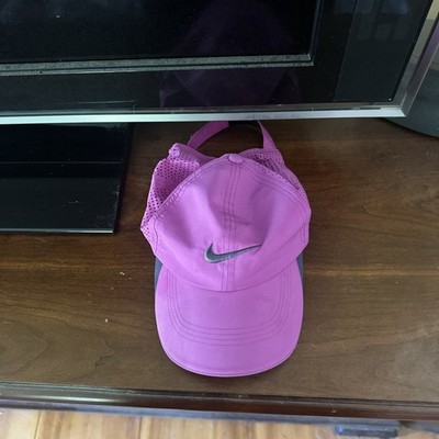 Nike Tailwind Dri-Fit lightweight running cap Hat pink Adjustable 