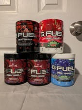 GFUEL Lot of 5 Empty G FUEL Tubs Gamma Labs OG Flavors